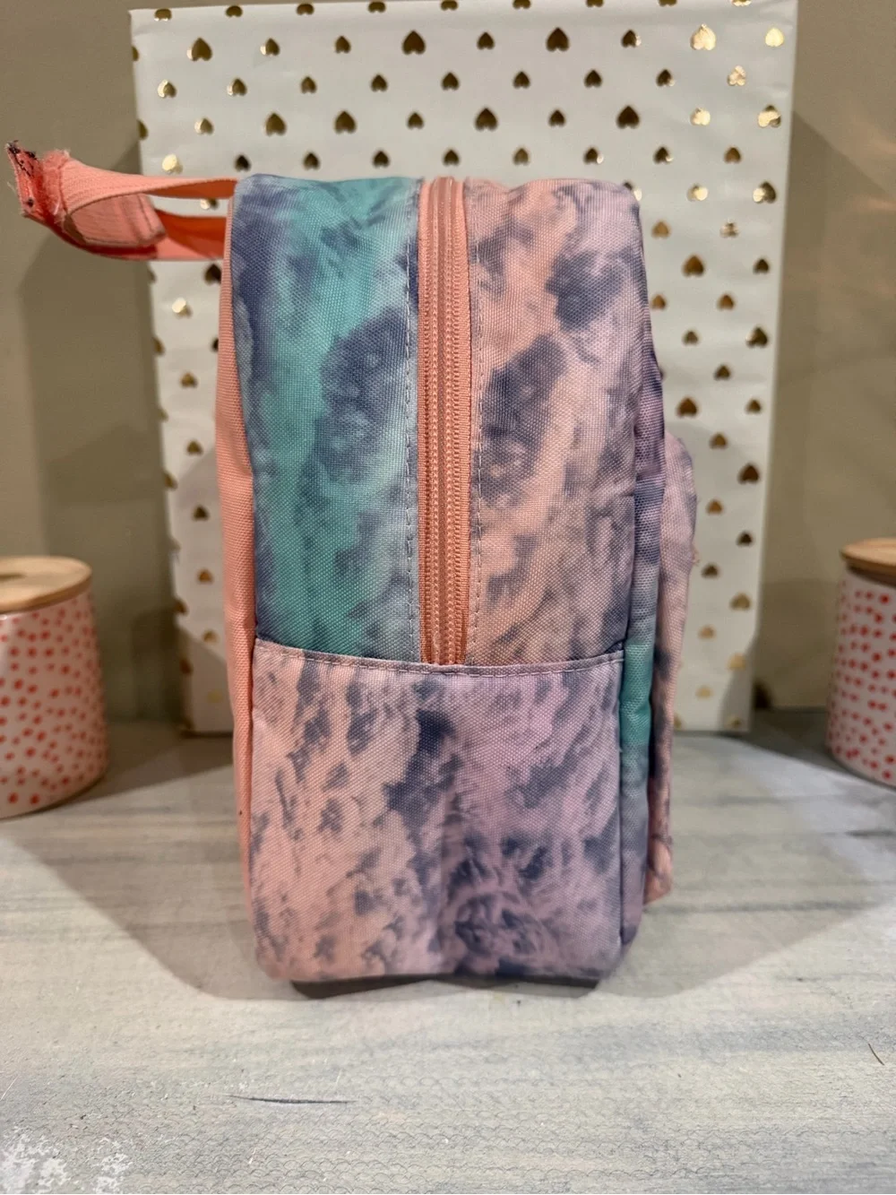JanSport Big Break Tie Dye Insulated Lunch Bag - Pink Purple Mint (Preowned)